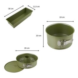 Zenker ZEN3176239998108 Juego de 3 Moldes para Tartas Green Vision de 18 a 30 cm