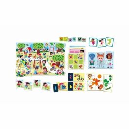 Clementoni 8005125527946 Caja de 8 Juegos en 1 Educativos Formas Colores Números Cantidades para +3 Años