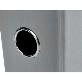 Liderpapel Archivador de Palanca Documenta Folio, Forrado PVC, Rado, Lomo 75mm, Compresor Metálico, Gris