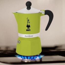 Bialetti BIA1696323233057 Cafetera italiana Rainbow 6 tazas Verde Bialetti BIA1696323233057 Cafetera italiana Rainbow 6 tazas Verde