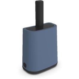 Rotho Mypet Pala con Soporte Biala Azul Horizon para la Limpieza Fácil de Areneros, con Almacenamiento Integrado de Bolsas, Plástico Reciclado