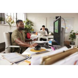 HP Ratón Ergonómico Vertical Inalámbrico Bluetooth/2.4GHz 6H1A5AA Negro