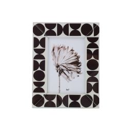 Marco de Fotos Romimex Blanco Negro Vidrio 13 x 18 x 1 cm Precio: 15.49999957. SKU: B157C9L6SS