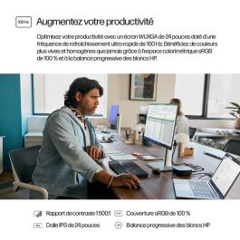 HP 524pn Monitor WUXGA 24 Pulgadas Series 5 Pro, Claridad Visual Mejorada, Confort Ajustable, Diseño Moderno y Libre de PVC