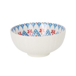 La Mediterranea Bol Aperitivo Japonés Ø15.3 x 7.2 cm con 6 Diseños Relieve "Kaito" Cerámica (18 Unidades)