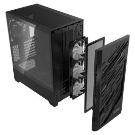 XPG Starker Air BTF E-ATX Midi Tower schwarz ARGB USB C - Caja de PC con Vidrio Templado y Iluminación RGB