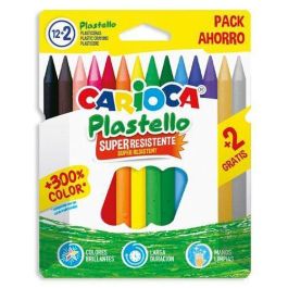 Carioca Plasticeras Resistentes Plastello Estuche 12+2 Ud Colores Surtidos Precio: 1.49999949. SKU: B1CPF4LLAG