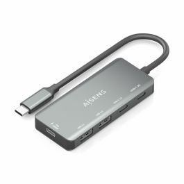 Aisens A109-0946 Hub USB Tipo-C con 1xUSB-C PD 100W, 1xUSB-C USB3.0, 1xUSB-C USB2.0 y 2xUSB-A USB2.0, Gris, 15cm Precio: 11.88999966. SKU: B1AYSRL3ZD