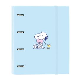 Carpeta de anillas Snoopy Love Azul 27 x 32 x 3.5 cm Carpeta de anillas Snoopy Love Azul 27 x 32 x 3.5 cm