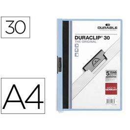 Durable Carpeta Duraclip Dossier Pinza Lateral Azul Capacidad 30 Hojas Din A4 Precio: 2.50000036. SKU: B1D33SJXSH