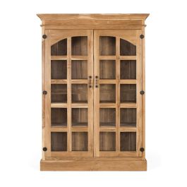 Giner y Colomer Librería de Teca Maciza con 2 Puertas de Cristal y 5 Estantes Precio: 2008.5879. SKU: B154TSQLRT