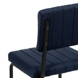 Taburete Azul Tejido-Metal Contract 44 X 50 X 115 cm