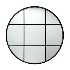 Espejo de pared Versa Negro 3 x 80 x 80 cm Precio: 58.49999947. SKU: B152X65KVH