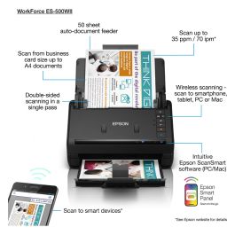 EPSON Escaner vertical WorkForce ES-500WII