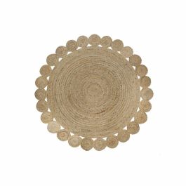 Alfombra DKD Home Decor 200 x 200 x 1 cm Natural Marrón Poliéster Jute Precio: 109.50000028. SKU: B1EH44D5P7