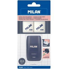 Milan 1918 Afilaborra Compact Serie Sacapuntas con Goma de Borrar y 2 Gomas de Recambio Blíster Azul Precio: 2.78999985. SKU: B15DN4AJQ6