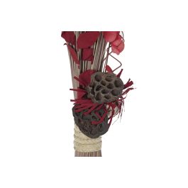 DKD Home Decor Ramo de Flor Seca Rosa para Decoración del Hogar, con 150 cm de Altura, Pack de 4 Unidades