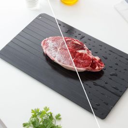 Innovagoods Placa de Descongelación Rápida de Alimentos. Superconductividad Térmica para Carne y Pescado, 35x20.5cm