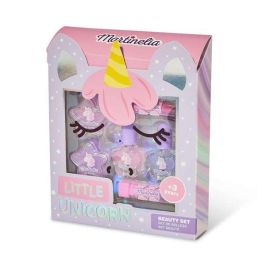 Aquarius Cosmetic Martinelia Little Unicorn Face Box, 2 Esmaltes, 2 Bálsamos, 2 Pintalabios, 3+ Años, Inglés, Español, Francés, Portugués, Italiano