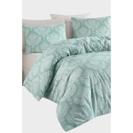 Juego de cama ASI8684283345625 - Funda nórdica 220x240 cm + 2 fundas almohada 60x60 cm - Algodón/Poliéster Verde