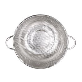 Quttin Escurridor de Cocina de Acero Inoxidable 25.5 cm x 10 cm - Utensilio para Drenar Alimentos (12 Unidades)