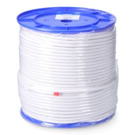 Cuerda de goma elástica blanca poliéster calibre 6 mm x 200 m Cuerda de goma elástica blanca poliéster calibre 6 mm x 200 m