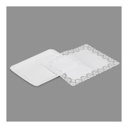 Best Products Bandeja con blonda rectangular 22x28cm, 2 unidades, cartón blanco Precio: 1.49999949. SKU: S7908931
