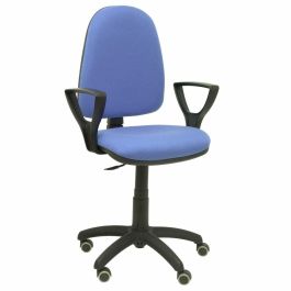 Piqueras y Crespo Silla Ayna Regulable en Altura C- Brazos Fijos Ruedas de Parqué Bali Azul Claro - Silla de Oficina Ergonómica Precio: 120.50000017. SKU: S5702464