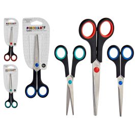 Pincello Tijera de Oficina con Aros, 3 Colores Surtidos (Amarillo, Azul, Rojo), 1x21.5x7.5 cm (48 Unidades) Precio: 30.59000032. SKU: S3607088