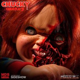 MEZCO TOYZ Chucky Figura El Muñeco Diabólico 3 Cara Pizza Parlante 38cm Articulado Inglés