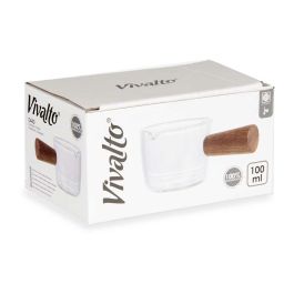 Cazo 100Ml De Cristal Borosilicato Mango Madera Vivalto 6X5CM (12 Unidades) Cazo 100Ml De Cristal Borosilicato Mango Madera Vivalto 6X5CM (12 Unidades)