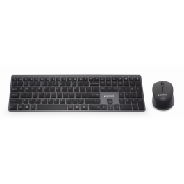Gembird KBS-ECLIPSE-M500-ES Teclado y Ratón Inalámbrico Retroiluminado USB-C Recargable, Teclas Tijera, Nano Receptor, Negro QWERTY Inglés Precio: 59.50000034. SKU: B1D2W5R4FL