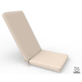 DKD Home Decor Cojín Tumbona Terraza Y Jardín Beige Blanco 42 x 5 x 115 cm Repelente al Agua Precio: 30.79000001. SKU: B12KMMB6NG