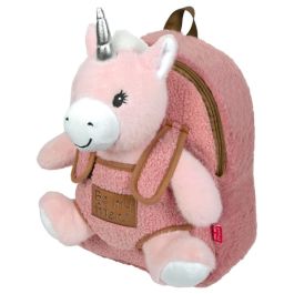 PERLETTI Mochila con peluche unicornio 27x21x9cm Precio: 15.68999982. SKU: B1DY8JLKNT