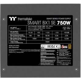 Thermaltake Fuente de Alimentación SMART BX1 SE PC 750W 80 Plus Bronze No Modular - PSSPD0750NNSABE2