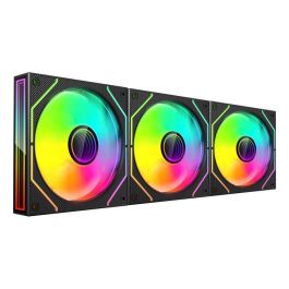 Mars Gaming MF-3DPROKIT Pack 3 Ventiladores 12cm ARGB Infinity Mirror 3D con HUB y Mando a Distancia