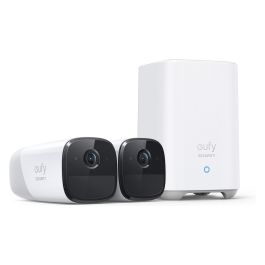 EUFY EufyCam 2 Pro (2+1) Cámara Vigilancia IP 2K, Interior y Exterior IP67, 365 Días Batería, Compatible HomeKit/Alexa/Google, Sin Tarifa Mensual, Pack 2 Cámaras Precio: 368.50000055. SKU: B12YK7H386