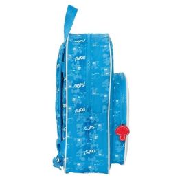 Mochila Escolar Los Pitufos Azul 26 x 34 x 11 cm