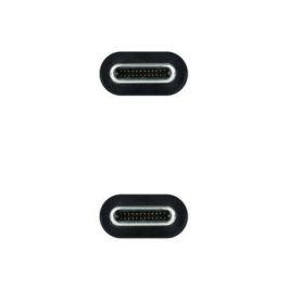 Nanocable 10.01.4101-L150 Cable USB 3.1 Gen2 Tipo-C a Tipo-C 10Gbps, 100W (5A) con E-Mark. Soporta 4K 60Hz y Thunderbolt 3, 1.5m, Negro.