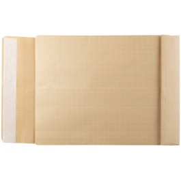 Liderpapel Bolsa Fuelle Kraft Armado 280x365x50mm Solapa Tira Silicona 155gr Caja 50 Unidades