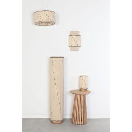 DKD Home Decor Lámpara de Pie Urban de Algodón Rafia y Madera, Crudo y Negro, Acabado Natural, 25x25x125 cm, Bombilla E27 50W DKD Home Decor Lámpara de Pie Urban de Algodón Rafia y Madera, Crudo y Negro, Acabado Natural, 25x25x125 cm, Bombilla E27 50W