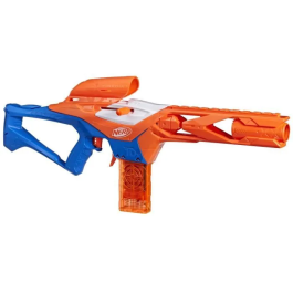 Hasbro Nerf N Series Pinpoint F8621 Pistola de Juguete con Mirilla y Cañón Extralargo, Lanzamiento por Bombeo, 10 Dardos