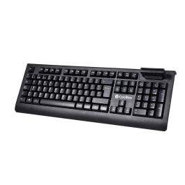 CoolBox COO-TEC04DNI Teclado USB QWERTY Español Completo de Membrana para Oficina Negro