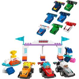 Juego de construccion coches de carreras y pilotos del equipo de f1 lego duplo. Juego de construccion coches de carreras y pilotos del equipo de f1 lego duplo.