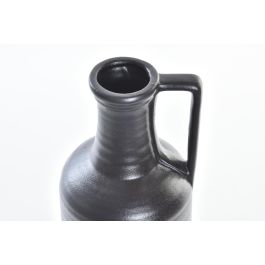 DKD Home Decor Jarrón Negro Porcelana 13 x 32 x 13 cm