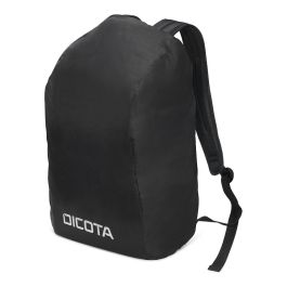 DICOTA Eco Backpack SELECT Mochila para portátil de 17.3 pulgadas, compartimento para portátil, hecha con materiales reciclados, unisex, negro