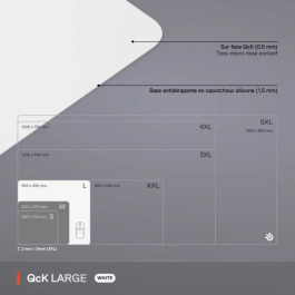 Steelseries Alfombrilla de Ratón para Juegos QcK L Blanco STE5707119066655