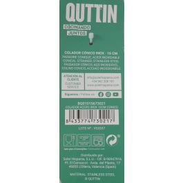 Colador de Acero Inoxidable 16 cm Cónico Quttin (36 Unidades) Colador de Acero Inoxidable 16 cm Cónico Quttin (36 Unidades)