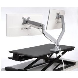 Kensington Brazo SmartFit ajustable para 2 Monitores de 13-32", montaje atornillado, carga máxima 9kg, Plata