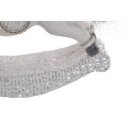 DKD Home Decor Figura de Navidad Caballo Moderna Porexpan Blanco 9x27x28 cm - Pack 2 Unidades